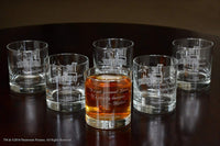 Load image into Gallery viewer, Official Godfather Etched Whiskey Glass Set of 6 | Premium Rocks Glassware 11 oz.
