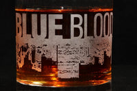 Load image into Gallery viewer, BLUE BLOODS Etched Rocks Glass 11 oz, Officially Licensed, Premium Quality, Handcrafted Glassware
