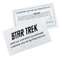 Load image into Gallery viewer, STAR TREK Property of Discovery Etched Rocks Whiskey Glass, 11oz. Set of 4
