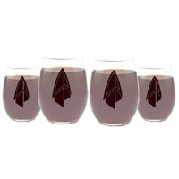 Load image into Gallery viewer, STAR TREK Picard Etched Stemless Wine Glass, 15oz. Set of 4
