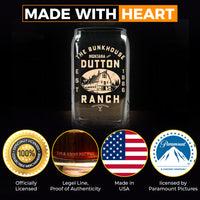 Load image into Gallery viewer, YELLOWSTONE BUNKHOUSE Screen printed Beer Can Glass
