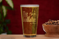 Load image into Gallery viewer, The Godfather and Godmother Etched Pint Glass Set w/Your Personalized Text 16oz.
