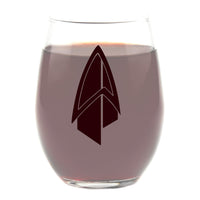 Load image into Gallery viewer, STAR TREK Picard Etched Stemless Wine Glass, 15oz.
