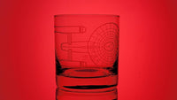 Load image into Gallery viewer, STAR TREK &#39;Pick Your Ship&#39; Rocks Whiskey Glass, 11oz
