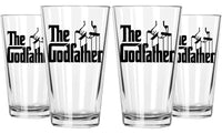 Load image into Gallery viewer, The Godfather Printed Pint Beer Glass 16oz. Set of 4
