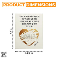 Load image into Gallery viewer, Movies On Glass Will You Be My Godparents - Invitation Scratch Off Cards - Set of 2 - Perfect Godmother &amp; Godfather Proposal for Godparents
