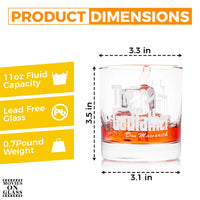 Load image into Gallery viewer, The Godfather Don Etched Rocks Whiskey Glass w/Your Personalized Text 11oz.
