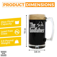 Load image into Gallery viewer, The Godfather Etched Beer Mug 25 oz.

