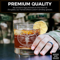 Load image into Gallery viewer, YELLOWSTONE DUTTON RANCH Etched Rocks Glass, 11 oz
