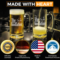 Load image into Gallery viewer, The Godfather Etched Beer Mug 25 oz.
