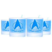 Load image into Gallery viewer, STAR TREK The Next Generation Command Badge Etched Rocks Whiskey Glass
