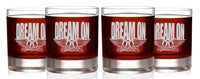 Load image into Gallery viewer, AEROSMITH Dream On Etched Rocks Whiskey Glass - Officially Licensed, Premium Quality, Handcrafted Glassware, 11oz. Set of 4 - Perfect Collectible Gift for Rock Music Fans &amp; Band Lovers

