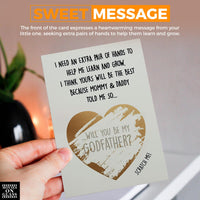 Load image into Gallery viewer, Movies On Glass Will You Be My Godparents - Invitation Scratch Off Cards - Set of 2 - Perfect Godmother &amp; Godfather Proposal for Godparents
