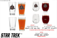 Load image into Gallery viewer, STAR TREK Warrior Printed Pint &amp; Stemless Wine Glass Set
