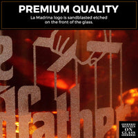 Load image into Gallery viewer, La Madrina Etched Stemless Wine Glass 15 oz. Set of 4
