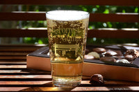 Load image into Gallery viewer, Forrest Gump Etched Pint Glass, 16 oz Beer Glass | Premium Quality, Handcrafted Glassware
