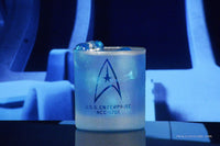 Load image into Gallery viewer, STAR TREK The Original Series Command Badge Etched Rocks Whiskey Glass, 11oz Set of 4
