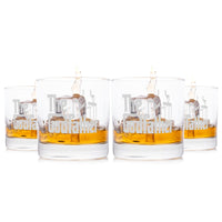 Load image into Gallery viewer, The Godfather Movie Etched Rocks Whiskey Glass 11 oz. Set of 4
