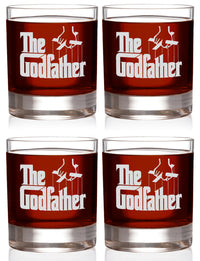 Load image into Gallery viewer, Best Grandma Ever Etched Stemless Wine Glass 15oz.  The Godfather Movie Rocks Glass with Quotes

