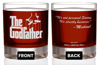 Load image into Gallery viewer, The Godfather Movie Rocks Glass with Quotes
