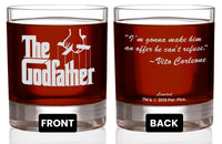 Load image into Gallery viewer, The Godfather Movie Rocks Glass with Quotes
