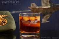Load image into Gallery viewer, Top Gun Etched Rocks Whiskey Glass

