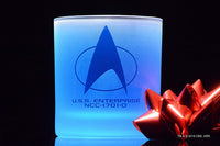 Load image into Gallery viewer, Star Trek Starfleet Command Badges Set Of Four Rocks Glasses
