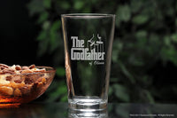 Load image into Gallery viewer, The Godfather Movie Godparent Gift Pint And Stemless Glass Gift Set Personalized
