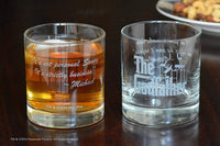 Load image into Gallery viewer, The Godfather Movie Rocks Glass Set Of Four With Four Unique Godfather Movie Quotes Officially Licensed
