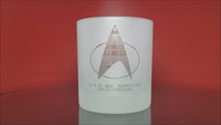 Load and play video in Gallery viewer, STAR TREK Personalized Command Badge Whiskey Glass, 11oz
