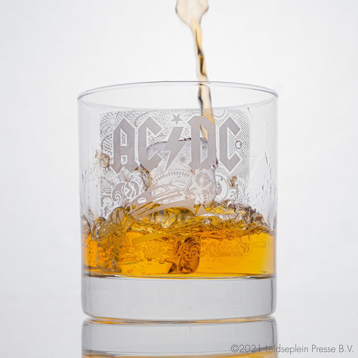 AC/DC: “Rock n’ Roll Train” Etched Whiskey Glass