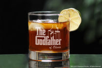 Load image into Gallery viewer, The Godfather Etched Whiskey Glass w/Your Personalized Text 11oz.
