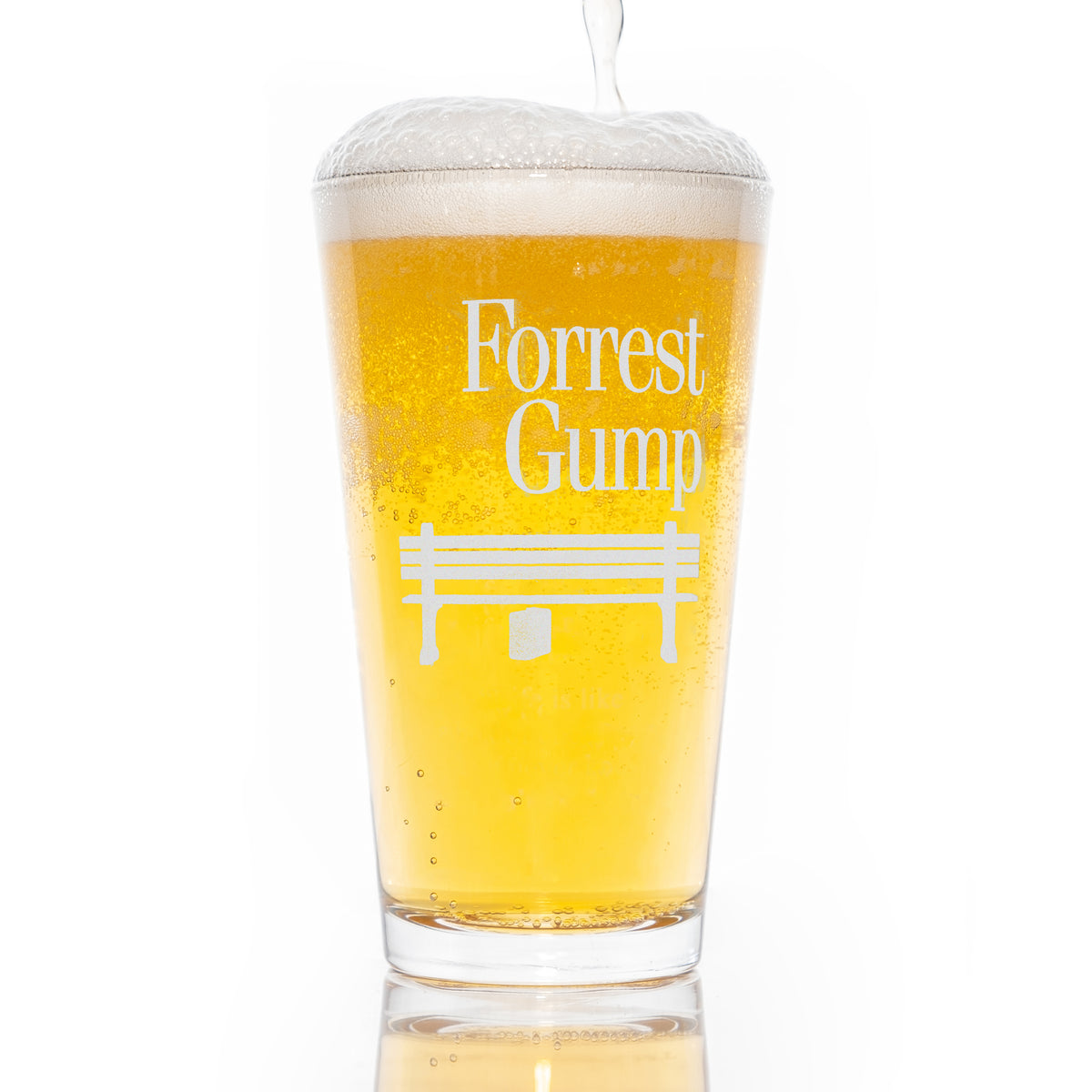 Forrest Gump Movie Engraved Pint Glass