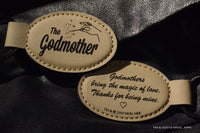 Load image into Gallery viewer, Godfather &amp; Godmther Engraved Leatherette Keychain Double-sided (Set of 2)
