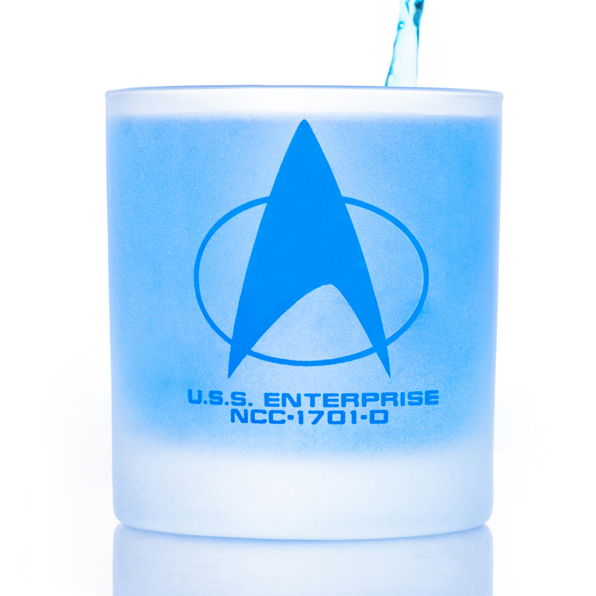 Star Trek: The Next Generation Starfleet Command Badge Rocks Glass