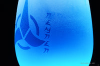 Load image into Gallery viewer, Star Trek Klingon Warrior Bloodwine Toasting Stemless Wine Glass with Quote
