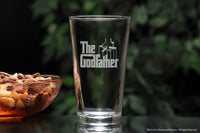 Load image into Gallery viewer, The Godfather Etched Pint Beer Glass 16oz.
