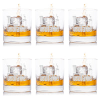 Load image into Gallery viewer, The Godfather Movie Rocks Glass Set Of Six With Six Unique Godfather Movie Quotes Officially Licensed
